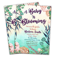 Floral Garden Baby Shower Invitations