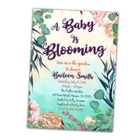 Floral Garden Baby Shower Invitations