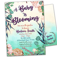 Floral Garden Baby Shower Invitations