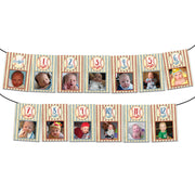 Baseball 1st Birthday Photo Banner