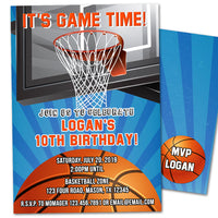 Basketball Invitations Birthday Boy