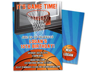 Basketball Invitations Birthday Boy