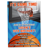 Basketball Invitations Birthday Boy
