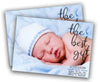 Photo Christmas Birth Announcement Cards