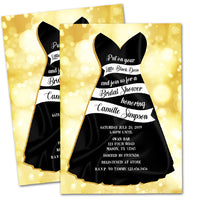 Little Black Dress Invitation Bridal Shower