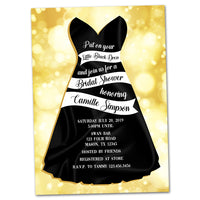 Little Black Dress Invitation Bridal Shower