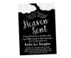 Black Heaven Sent Invitations