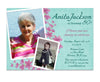 Blue Floral Birthday Invitation for Women