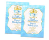 Icy Blue Princess Birthday Invitations