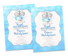 Icy Blue Princess Birthday Invitations