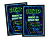 Boys Jump Trampoline Birthday Invitations