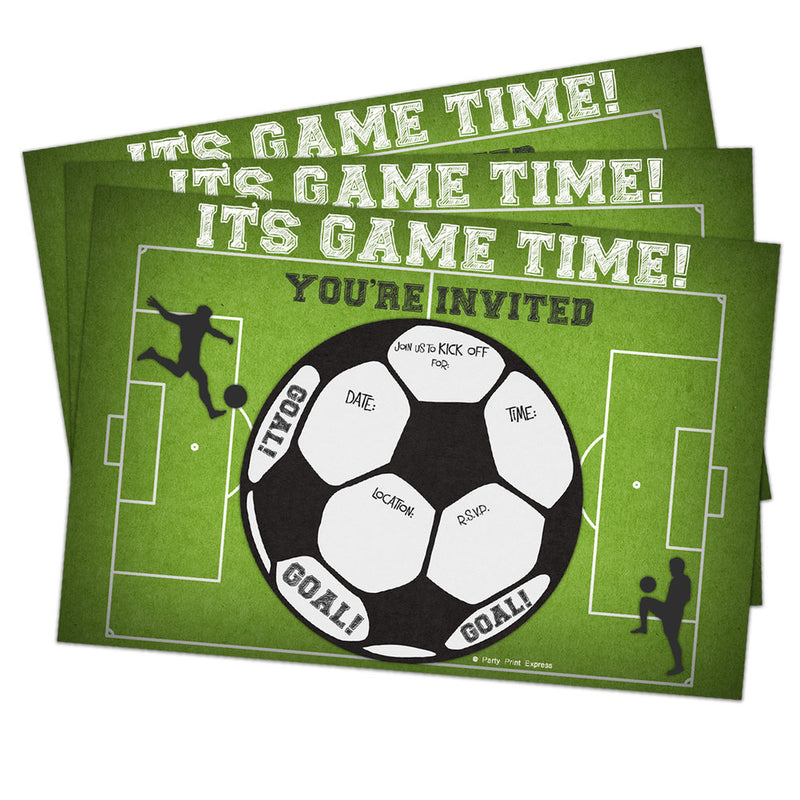 Printed Fill In Blank Soccer Birthday Invitations | Party Print Express printed-fill-in-blank-soccer-birthday-invitations-party-print-express