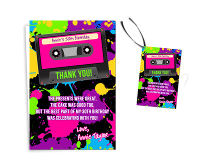 Cassette Thank You Cards or Tags