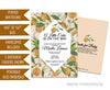 Little Cutie Baby Shower Invitations Orange