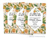 Little Cutie Baby Shower Invitations Orange