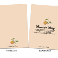 Little Cutie Baby Shower Invitations Orange