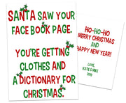 Funny Facebook Christmas Cards Dictionary
