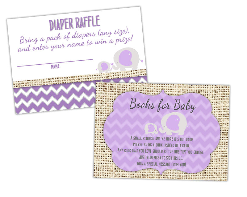 burlap-purple-elephant-diaper-raffle-tickets-or-books-for-baby-party-print-express for Bring A Book Instead Of A Card Free Printable Elephant Burlap Purple Elephant Diaper Raffle Tickets or Books for Baby | Party Print Express for Bring A Book Instead Of A Card Free Printable Elephant