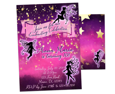 Enchanting Fairy Birthday Invitations