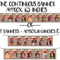 Big ONE 1st Birthday Photo Banner Fishing