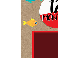 Big ONE 1st Birthday Photo Banner Fishing
