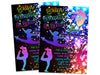 Rainbow Girl Gymnastics Birthday Invitations