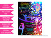 Rainbow Girl Gymnastics Birthday Invitations