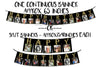 Gold Glitter Adult Birthday Photo Banner