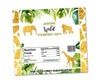 Gold Safari Candy Bar Wrappers