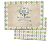 Vintage Golf Baby Shower Invitations Little Putter