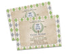 Vintage Golf Baby Shower Invitations Little Putter