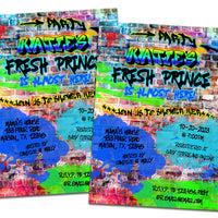 Fresh Prince Baby Shower Invitations