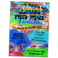 Fresh Prince Baby Shower Invitations