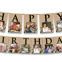 Kraft Adult Photo Birthday Banner