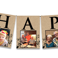 Kraft Adult Photo Birthday Banner
