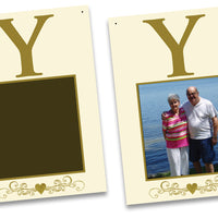 Ivory Gold Anniversary Photo Banner