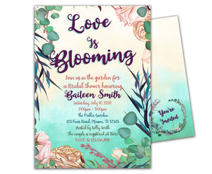 Floral Garden Bridal Shower Invitations
