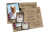 Kraft Adult Birthday Invitation Then and Now