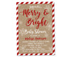 Christmas Holiday Baby Shower Invitations