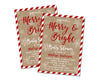 Christmas Holiday Baby Shower Invitations
