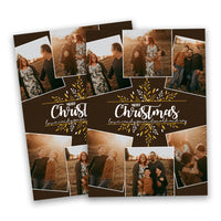 Rustic Family Photo Christmas Cards