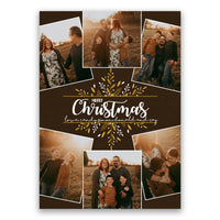 Rustic Family Photo Christmas Cards