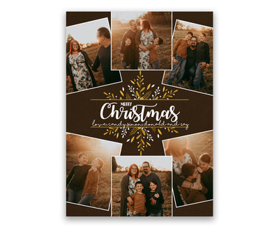 Rustic Family Photo Christmas Cards