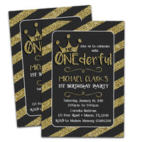 Mr ONEderful Birthday Invitations