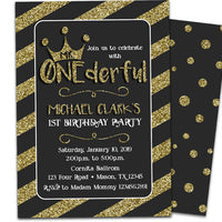 Mr ONEderful Birthday Invitations