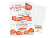 Red Mushrooms Birthday Invitations