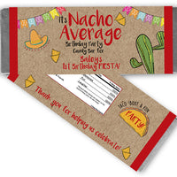 Nacho Average Candy Bar Wrappers Any Occasion