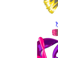 Rainbow Painting Birthday Party Invitations