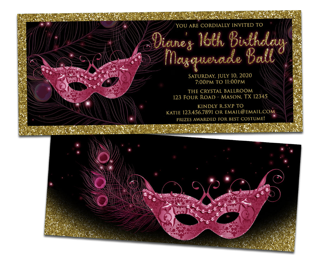 peacock-masquerade-mask-invitations-sweet-16-party-print-express for Free Printable Masquerade Ball Invitations Peacock Masquerade Mask Invitations Sweet 16 | Party Print Express for Free Printable Masquerade Ball Invitations
