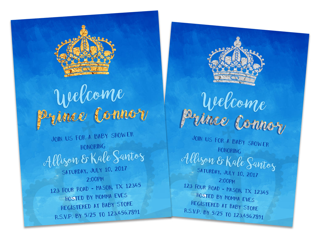Royal Boys Prince Baby Shower Invitations Party Print Express royal-boys-prince-baby-shower-invitations-party-print-express